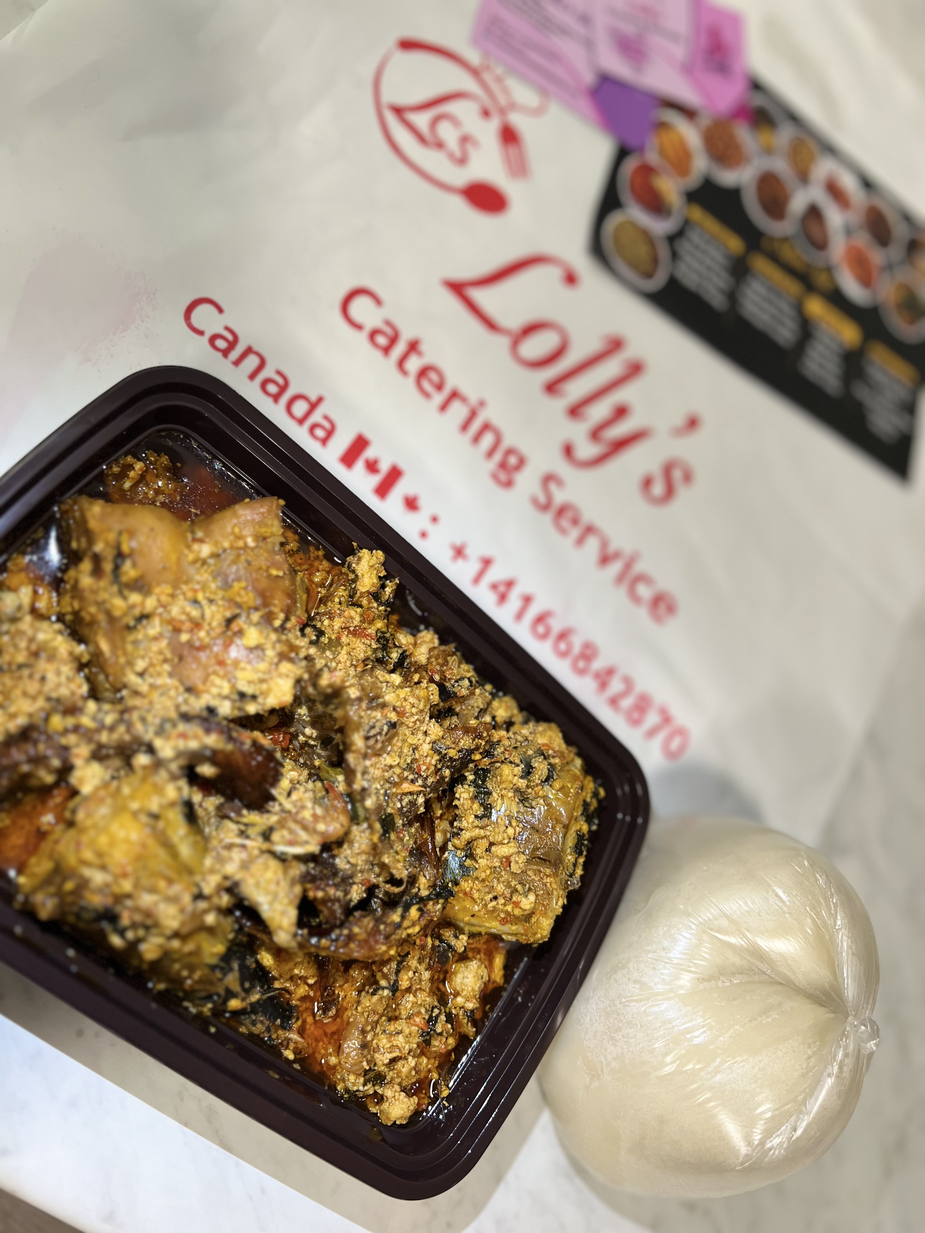 Fufu and egusi soup